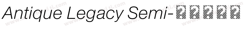 Antique Legacy Semi字体转换